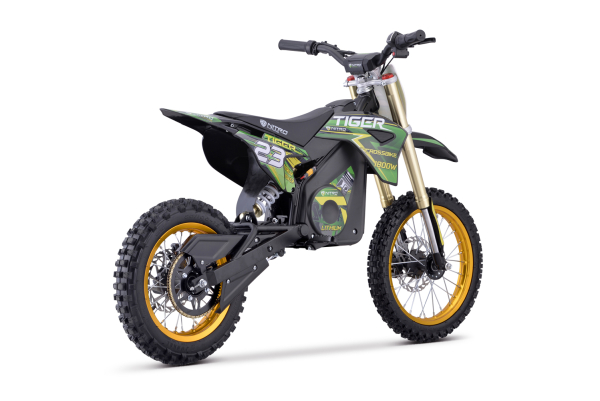 AKTION!!  E-Cross Nitro Tiger E-Dirtbike 1800W 48V  Lithium 13Ah 14/12 Brushless DELUXE